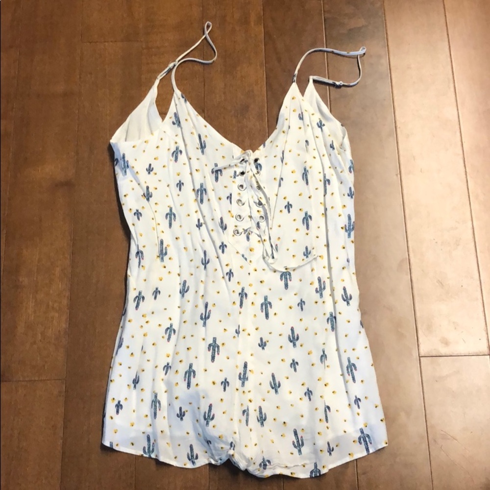 Cactus print romper